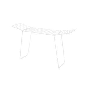 Brabantia HangOn Clothes Drying Rack | 59ft (18m) | Matt Black | Medium Indoor Clothes Airer, Foldable Laundry Stand for Large & Small Items, Wide Lines for Towels & Bedding | Fits 1 Full Load(White)