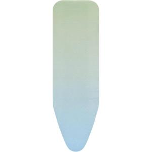 Brabantia Ironing Board Cover B 48.8 x 15 in – Soothing Sea | 100% Cotton Top Layer with 0.3 in Foam Padding for Size B Ironing Boards | Durable, Washable, and Easy to Install