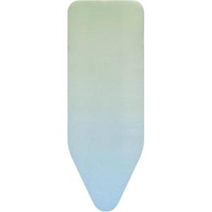Brabantia Ironing Board Cover C 48.8 x 17.7 in – Soothing Sea | 100% Cotton Top Layer with 0.3 in Foam Padding for Size C Ironing Boards | Durable, Washable, and Easy to Install