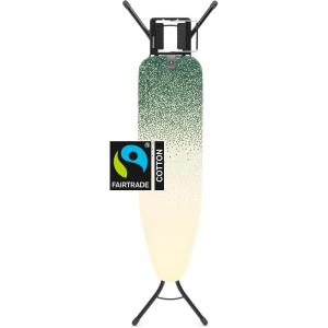 Brabantia Size B Ironing Board (49×15 in) 7 Height Options, Solid Steam Unit Rest Holder (Denim Black) Non-Slip Feet, Anti-Collapse Child Locks(New Dawn)