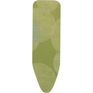 Brabantia Size D (53 x 18 in) Replacement Ironing Board Cover with Thick Foam & Felt Padding (Denim Black) Easy-Fit, 100% Cotton(Calm Rustle)