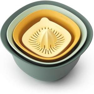 Brabantia Tasty+ Mixing Bowl Set with Colander and juicer(Classic)