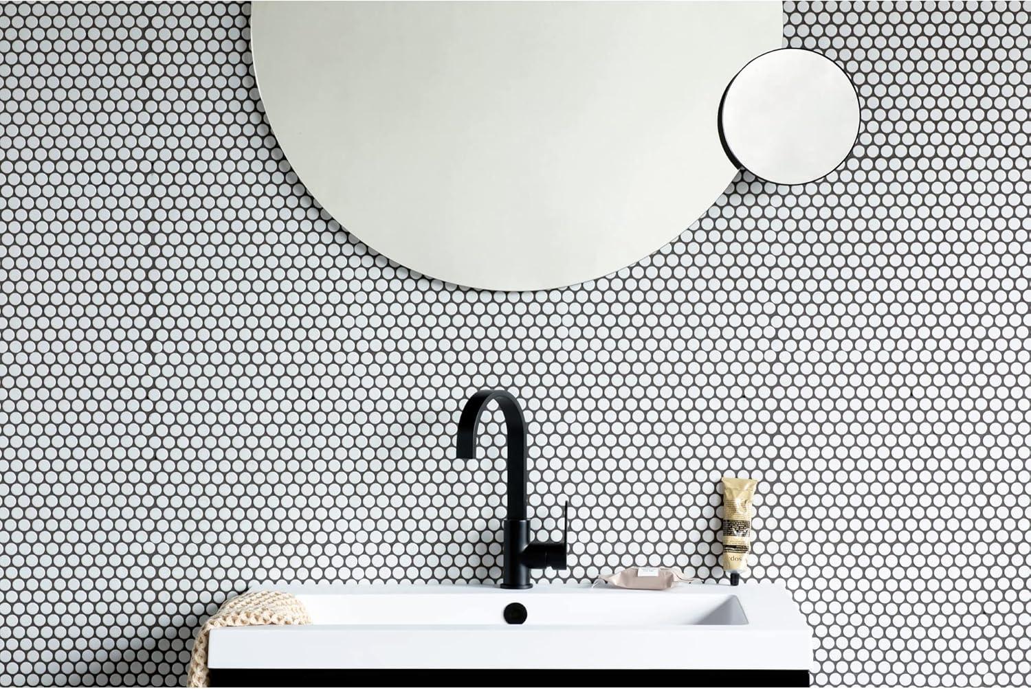 image:imageBrabantia Mindset Bathroom Mirror 5X Zoom Magnetic Holder Mineral Infinite Gray Wall Mounted Removable Shaving Makeup Vanity Mirror