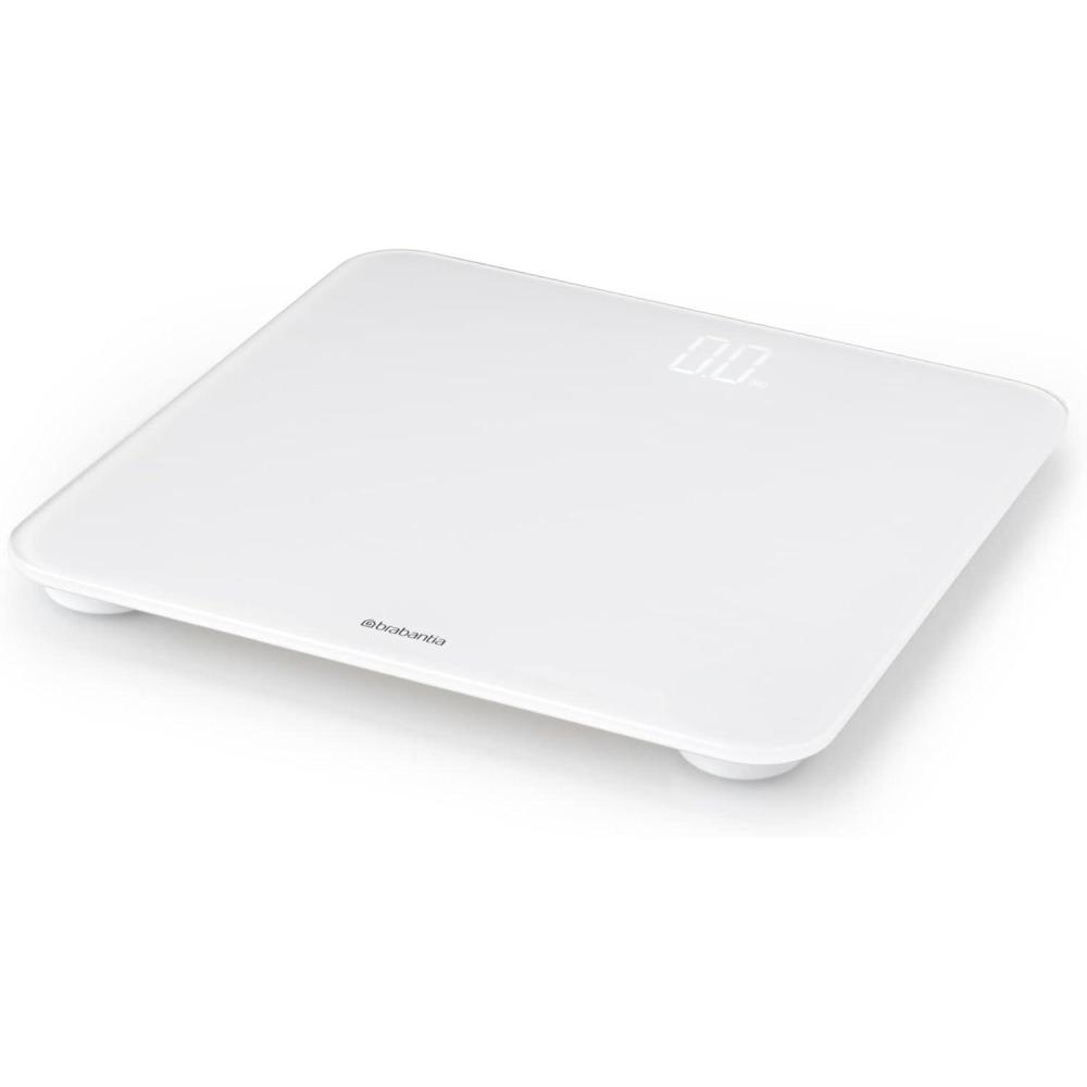 image:imageBrabantia Renew Digital Bathroom Weighing Scales White BatteryPowered Personal Body Weight Scales with Backlit LED Display