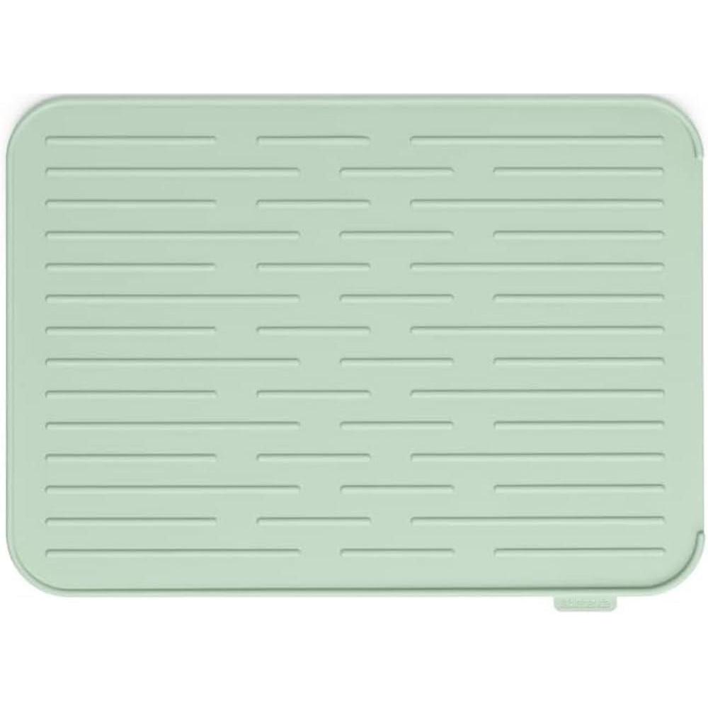 image:imageBrabantia Sinkside Silicone Dish Pot Drying Mat Jade Green Soft NonSlip Kitchen Counter Sink Top Drainer for DishwashingJade Green