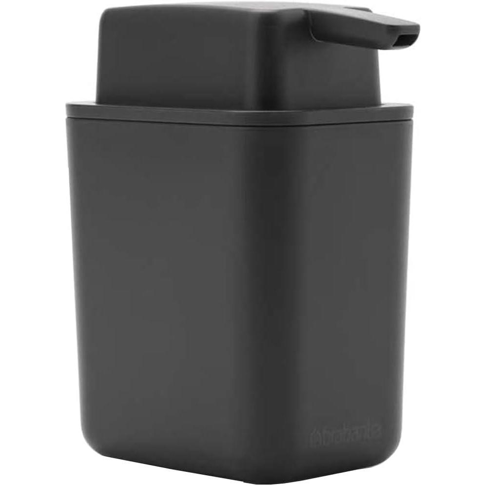 image:imageBrabantia Soap Dispenser 7oz Jade Green Handwash Lotion Shampoo Pump for BathroomKitchen Easy Refill Easy CleanDark Grey