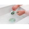 Brabantia 215780 Dish Brush & Suction Holder, Dish Washing Brush, Suction Cup Holder, Jade Green, W 9.3 x D 4.3 x H 2.6 inches (23.5 x 11 x 6.5 cm)(Jade Green)