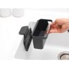 Brabantia Brabanta SinkSide in-Sink Organizer (Dark Gray) Tidy Storage/Drainage Container with Suction Cups for Kitchen Sink Sponges, Cloths, Dishsoap(Dark Gray)