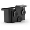 Brabantia Brabanta SinkSide in-Sink Organizer (Dark Gray) Tidy Storage/Drainage Container with Suction Cups for Kitchen Sink Sponges, Cloths, Dishsoap(Dark Gray)
