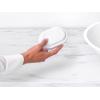 Brabantia Mindset Soap Dish (Mineral Fresh White) Anti-Rust Metal, Non-Slip Basin Soap Tray Holder for Bathroom, Shower, Kitchen Sink