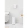 Brabantia Mindset Toilet Roll Dispenser (Mineral Fresh White) Anti-Rust, Discreet Bathroom Tissue Holder, 2 Spare Rolls (Ø 5.37″) Wall-Mountable Tidy Storage