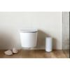 Brabantia Mindset Toilet Roll Dispenser (Mineral Fresh White) Anti-Rust, Discreet Bathroom Tissue Holder, 2 Spare Rolls (Ø 5.37″) Wall-Mountable Tidy Storage