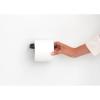 Brabantia Mindset Wall Mounted Toilet Roll Holder (Mineral Infinite Gray) Wide Opening, Bathroom Tissue Rack, Concealed Fixings, Anti-Rust Materials