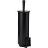 Brabantia Profile Toilet Brush and Holder (Black) Freestanding/Wall-Mounted Toilet Bowl Cleaner with Discreet Case Stand for Bathroom(Black)