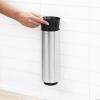 Brabantia Profile Toilet Brush and Holder (Black) Freestanding/Wall-Mounted Toilet Bowl Cleaner with Discreet Case Stand for Bathroom(Brilliant Steel)
