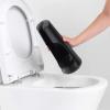 Brabantia ReNewToilet Brush & Holder Set (Matt Black) Free-Standing, Non-Slip/Scratch Base, Hygenic Discreet Toilet Bowl Cleaner(Black)
