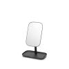 Brabantia Renew 360° Adjustable Vanity Bathroom Mirror with Stand & Storage Tray (Dark Grey) Non-Slip Tray for Makeup, Jewellery, Shaving Accessories (8x8x11)