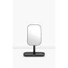 Brabantia Renew 360° Adjustable Vanity Bathroom Mirror with Stand & Storage Tray (Dark Grey) Non-Slip Tray for Makeup, Jewellery, Shaving Accessories (8x8x11)