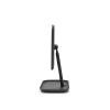 Brabantia Renew 360° Adjustable Vanity Bathroom Mirror with Stand & Storage Tray (Dark Grey) Non-Slip Tray for Makeup, Jewellery, Shaving Accessories (8x8x11)