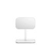 Brabantia Renew 360° Adjustable Vanity Bathroom Mirror with Stand & Storage Tray (White) Non-Slip Tray for Makeup, Jewellery, Shaving Accessories (8x8x11)