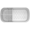 Brabantia Renew Bathroom Caddy (White) – Compartments for Toothbrushes, Toothpaste, Soap etc – Nonslip Base and Drainage Holes(White)