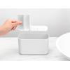 Brabantia Renew Bathroom Caddy (White) – Compartments for Toothbrushes, Toothpaste, Soap etc – Nonslip Base and Drainage Holes(White)