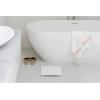 Brabantia Renew Digital Bathroom Weighing Scales (White) Battery-Powered Personal Body Weight Scales with Backlit LED Display