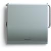 Brabantia Renew Toilet Roll Holder (Brilliant Steel) Left & Right Handed Use, Drill/No-Drill Install, Rust-Free Bathroom Paper Dispenser(Green)