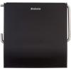 Brabantia Renew Toilet Roll Holder (Brilliant Steel) Left & Right Handed Use, Drill/No-Drill Install, Rust-Free Bathroom Paper Dispenser(Matt Black)