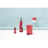 Brabantia Renew Toilet Roll Holder (Brilliant Steel) Left & Right Handed Use, Drill/No-Drill Install, Rust-Free Bathroom Paper Dispenser(Passion Red)