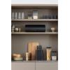 Brabantia Roll Top Bread Box | Large | Matt Black | Metal Front Opening Bread Store for Kitchen Countertop | Partly Flat Top for Extra Storage, Magnet Closing Lid | Fits 2 Loaves