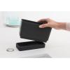 Brabantia Sink Organiser (Dark Gray) Non-Slip, Non-Scratch Kitchen Countertop Storage Caddy for Dish Brush, Soap, Cloths(Dark Gray)