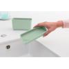 Brabantia Sink Organiser (Dark Gray) Non-Slip, Non-Scratch Kitchen Countertop Storage Caddy for Dish Brush, Soap, Cloths(Jade Green)