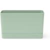Brabantia Sink Organiser (Dark Gray) Non-Slip, Non-Scratch Kitchen Countertop Storage Caddy for Dish Brush, Soap, Cloths(Jade Green)