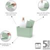 Brabantia Sink Organiser (Dark Gray) Non-Slip, Non-Scratch Kitchen Countertop Storage Caddy for Dish Brush, Soap, Cloths(Jade Green)