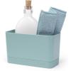 Brabantia Sink Organiser (Dark Gray) Non-Slip, Non-Scratch Kitchen Countertop Storage Caddy for Dish Brush, Soap, Cloths(Mint)