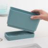 Brabantia Sink Organiser (Dark Gray) Non-Slip, Non-Scratch Kitchen Countertop Storage Caddy for Dish Brush, Soap, Cloths(Mint)