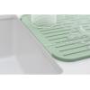 Brabantia Sinkside Silicone Dish Pot Drying Mat (Jade Green) Soft, Non-Slip Kitchen Counter Sink Top Drainer for Dishwashing(Jade Green)
