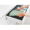 Brabantia Sinkside Silicone Dish Pot Drying Mat (Jade Green) Soft, Non-Slip Kitchen Counter Sink Top Drainer for Dishwashing(Jade Green)