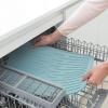Brabantia Sinkside Silicone Dish Pot Drying Mat (Jade Green) Soft, Non-Slip Kitchen Counter Sink Top Drainer for Dishwashing(Mint)