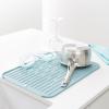 Brabantia Sinkside Silicone Dish Pot Drying Mat (Jade Green) Soft, Non-Slip Kitchen Counter Sink Top Drainer for Dishwashing(Mint)