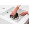 Brabantia x2 Microfiber Cleaning Dish Cloths (Dark Gray) Absorbent Hygenic Rags for Washing, Cleaning, Drying (12×12)(Jade Green)
