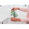 Brabantia x2 Microfiber Cleaning Dish Cloths (Dark Gray) Absorbent Hygenic Rags for Washing, Cleaning, Drying (12×12)(Jade Green)