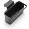 Brabantia Brabanta SinkSide in-Sink Organizer (Dark Gray) Tidy Storage/Drainage Container with Suction Cups for Kitchen Sink Sponges, Cloths, Dishsoap(Dark Gray)