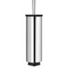 Brabantia Profile Toilet Brush and Holder (Black) Freestanding/Wall-Mounted Toilet Bowl Cleaner with Discreet Case Stand for Bathroom(Brilliant Steel)