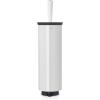 Brabantia Profile Toilet Brush and Holder (Black) Freestanding/Wall-Mounted Toilet Bowl Cleaner with Discreet Case Stand for Bathroom(White)