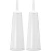 Brabantia ReNewToilet Brush & Holder Set (Matt Black) Free-Standing, Non-Slip/Scratch Base, Hygenic Discreet Toilet Bowl Cleaner(White)