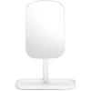 Brabantia Renew 360° Adjustable Vanity Bathroom Mirror with Stand & Storage Tray (White) Non-Slip Tray for Makeup, Jewellery, Shaving Accessories (8x8x11)