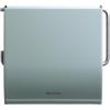 Brabantia Renew Toilet Roll Holder (Brilliant Steel) Left & Right Handed Use, Drill/No-Drill Install, Rust-Free Bathroom Paper Dispenser(Green)