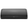 Brabantia Roll Top Bread Box | Large | Matt Black | Metal Front Opening Bread Store for Kitchen Countertop | Partly Flat Top for Extra Storage, Magnet Closing Lid | Fits 2 Loaves